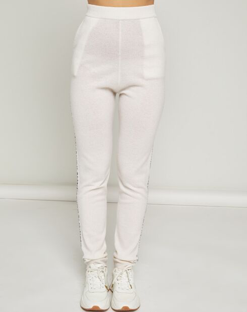 Jogging en Laine & Cachemire Jimi blanc