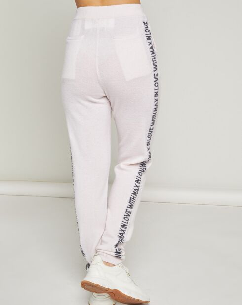 Jogging en Laine & Cachemire Jimi rose clair