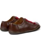 Baskets en Cuir Peu marron