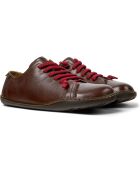 Baskets en Cuir Peu marron