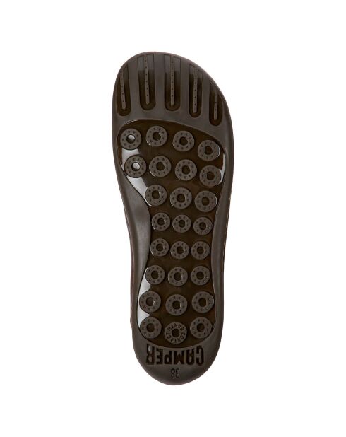 Baskets en Cuir Peu marron