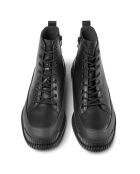 Boots en Cuir Pix noires