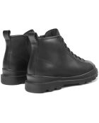 Boots en Cuir Brutus noires