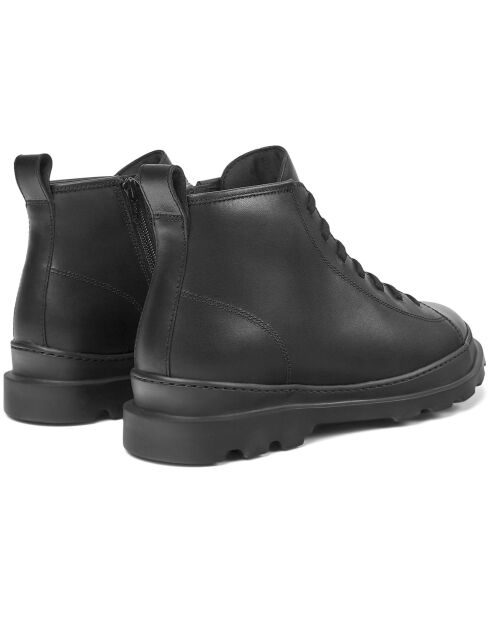 Boots en Cuir Brutus noires