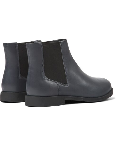 Chelsea boots en Cuir Bowie gris foncé