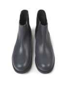 Chelsea boots en Cuir Bowie gris foncé