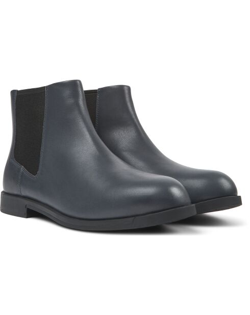 Chelsea boots en Cuir Bowie gris foncé