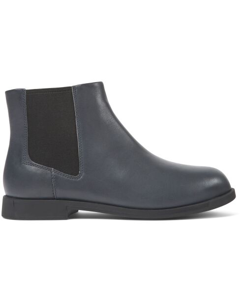 Chelsea boots en Cuir Bowie gris foncé