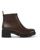 Boots en Cuir Wanda marron