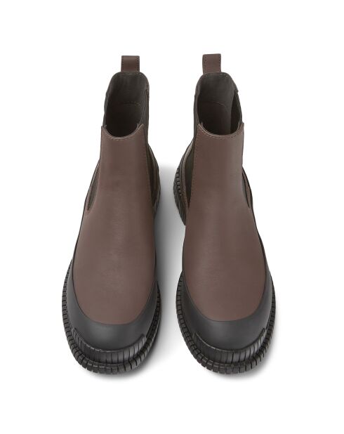Chelsea boots en Cuir Pix marron