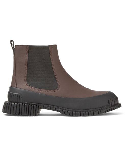 Chelsea boots en Cuir Pix marron