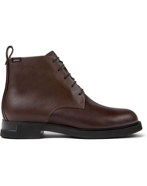 Boots en Cuir Iman marron