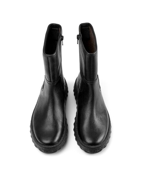 Boots en Cuir Ground noires