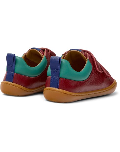 Bottillons en Cuir Peu bordeaux