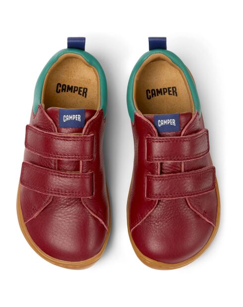 Bottillons en Cuir Peu bordeaux