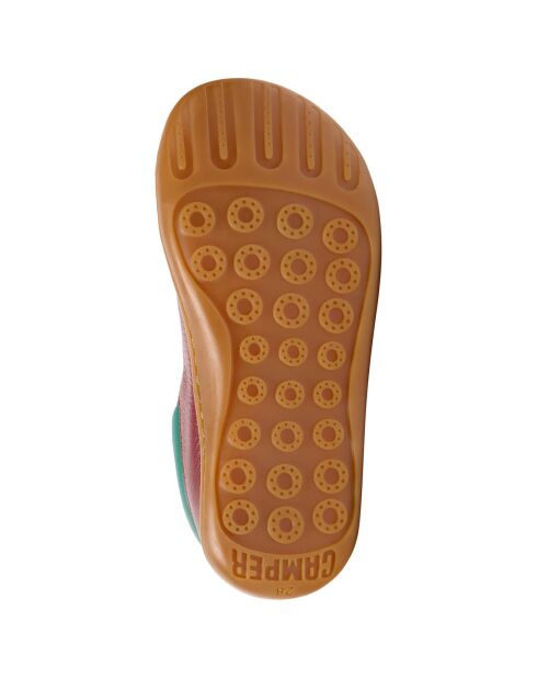 Bottillons en Cuir Peu bordeaux