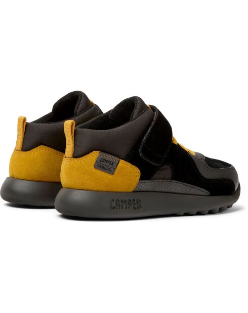 Bottillons en Cuir Driftie noir/jaune
