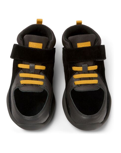 Bottillons en Cuir Driftie noir/jaune