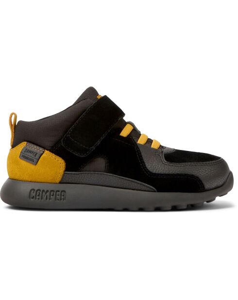 Bottillons en Cuir Driftie noir/jaune