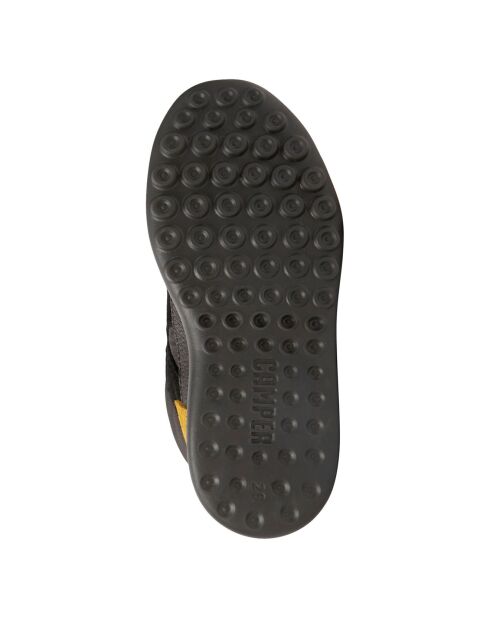 Bottillons en Cuir Driftie noir/jaune