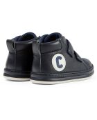 Baskets en Cuir Runner marine