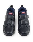 Baskets en Cuir Runner marine