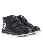 Baskets en Cuir Runner marine