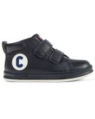 Baskets en Cuir Runner marine