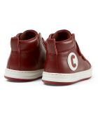 Baskets en Cuir Runner bordeaux