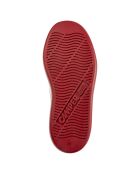 Baskets en Cuir Runner bordeaux