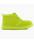 Chaussures fourrées Laine en Velours de Cuir Neumel jaune/vert fluo