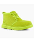 Chaussures fourrées Laine en Velours de Cuir Neumel jaune/vert fluo