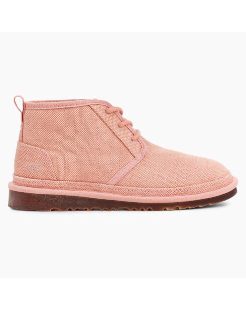 Chaussures fourrées Neumel en Toile de chanvre corail