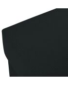 Pouf Quince Velours côtelé noir - 64x64x37 cm