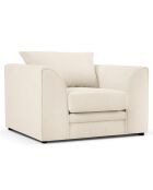 Fauteuil Quince Velours côtelé beige clair - 97x92x80 cm
