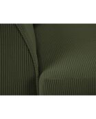 Fauteuil Quince Velours côtelé vert - 97x92x80 cm
