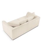Canapé Quince Velours côtelé 3 Places beige clair - 182x92x80 cm