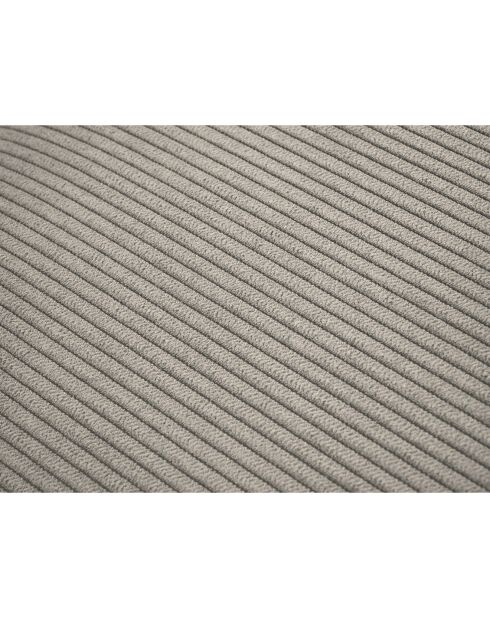Canapé d'angle Gauche Convertible avec Coffre Cartadera Velours côtelé 4 Places gris clair - 225x147x90 cm