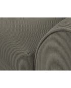 Canapé d'angle Gauche Quince Velours côtelé 4 Places gris clair - 221x171x80 cm