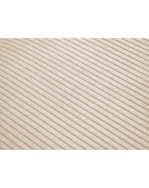 Canapé Convertible avec Coffre Cartadera Velours côtelé 3 Places beige - 222x100x92 cm