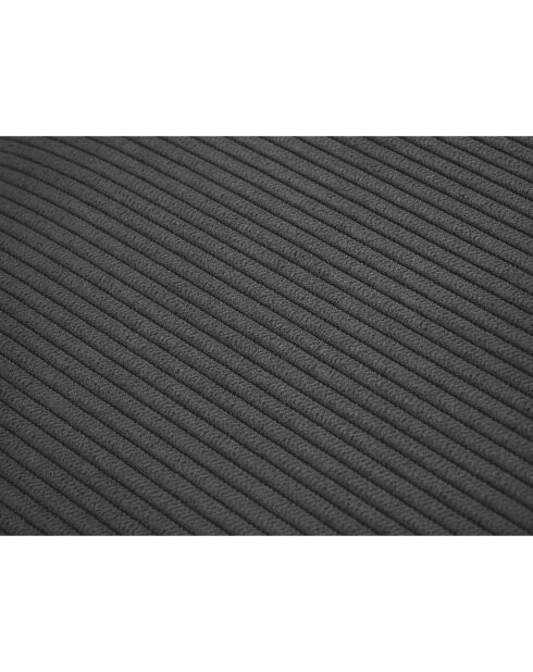 Canapé Convertible avec Coffre Cartadera Velours côtelé 3 Places gris - 222x100x92 cm