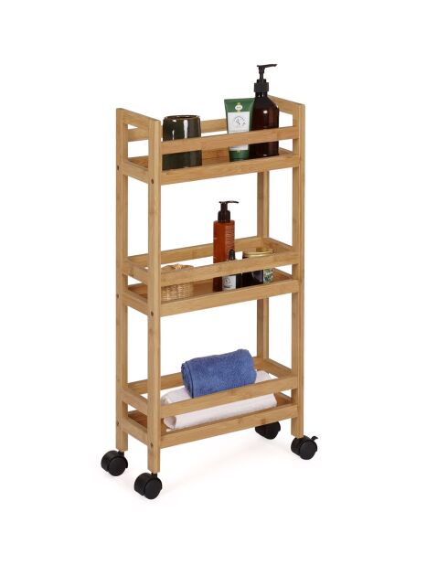 Maya 3-stöckiger Bambuswagen, 36 x 15 x 74,5 cm