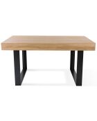 Table Repas Brixton bois/noir - 160x90x78 cm