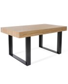 Table Repas Brixton bois/noir - 160x90x78 cm