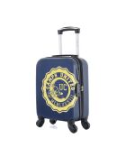 Valise Cabine XXS 4 roues simples Stanford 46 cm marine/jaune