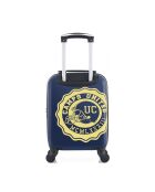 Valise Cabine XXS 4 roues simples Stanford 46 cm marine/jaune