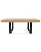 Table Repas Brixton bois/noir - 225x90x78 cm