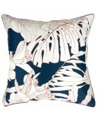 Parure housse de couette 100% Percale de Coton Lilibert bleu/blanc