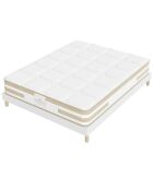 Amerigo matras + boxspringset wit - 140x200 cm