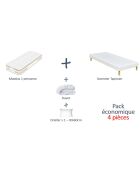 Pack Prêt à dormir Amerigo blanc - 90x200 cm